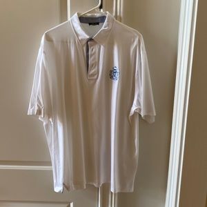 Never worn:  White XL cotton Golf shirt from Royal County Down